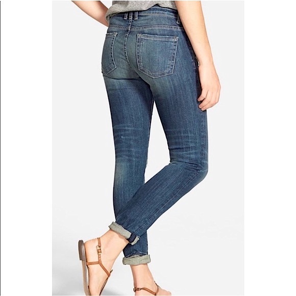 KFTK Catherine Boyfriend Plaid Patch Jean - Picture 2 of 16